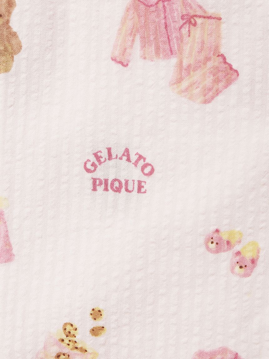 GELATO PIQUE KIDS & BABY「【BABY】パジャマパーティー柄シャーリングロングパンツ」|その他ベビーウェア|