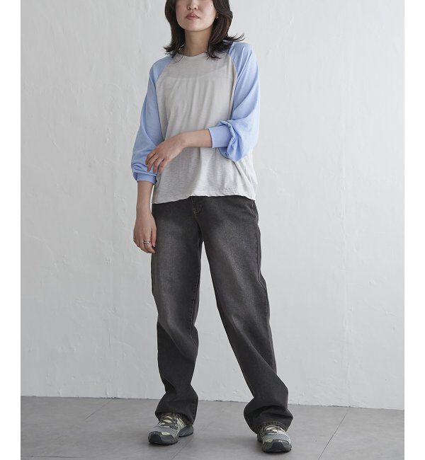 VENCE share style「ラグラン配色切り替えトップス」|その他|