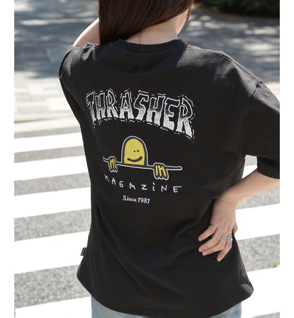 VENCE share style「THRASHER スラッシャー マークゴンザレスロゴＴシャツ」|Tシャツ・カットソー|