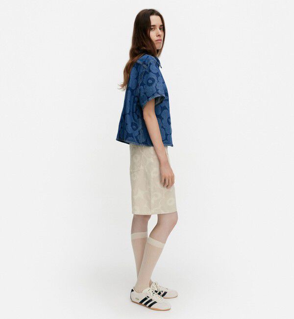 Marimekko「Maridenim Kuvata Unikko シャツ」|シャツ・ブラウス|