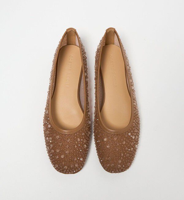 ODETTE E ODILE「クリアビジューチュール フラット10&uarr;」|パンプス|MD.BROWN