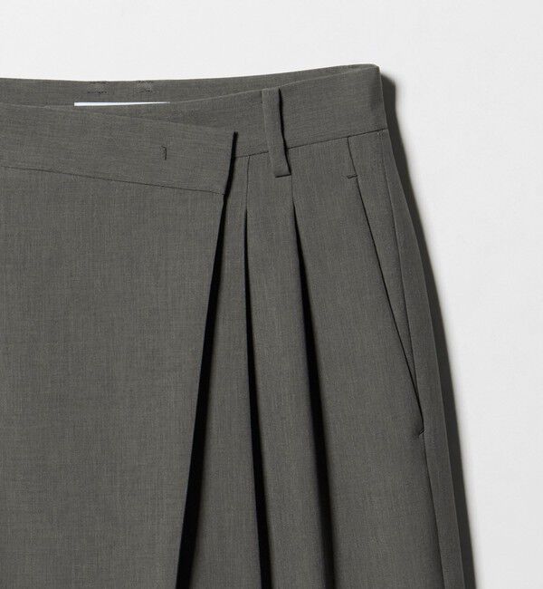 BEAUTY&YOUTH UNITED ARROWS「ポプリン 2タック ラップパンツ ウォッシャブル 吸水速乾 接触冷感」|その他|