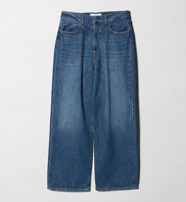 NICE WEATHER「＜NICE WEATHER＞5P ワイドストレート デニムパンツ」|デニム|NAVY
