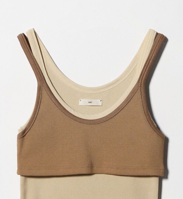 BEAUTY&YOUTH UNITED ARROWS「＜ONIT＞リブ レイヤード タンクトップ」|タンクトップ|