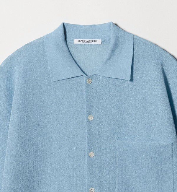 BEAUTY&YOUTH UNITED ARROWS「ミラノリブ ショートスリーブ シャツカーディガン ウォッシャブル」|カーディガン|