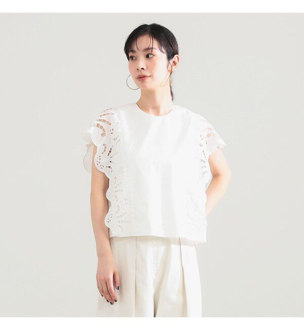 Demi-Luxe BEAMS 「カットワーク ブラウス」|シャツ・ブラウス|