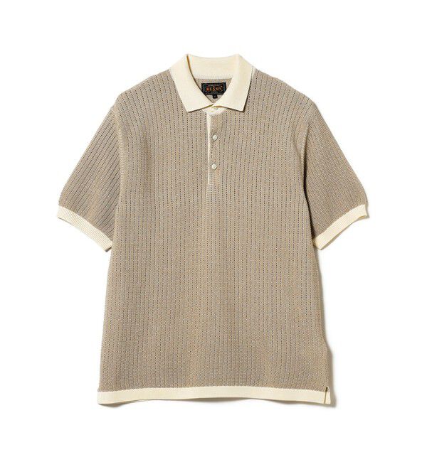 BEAMS「Knit Polo "WASHI" 2 Tone」|ポロシャツ|