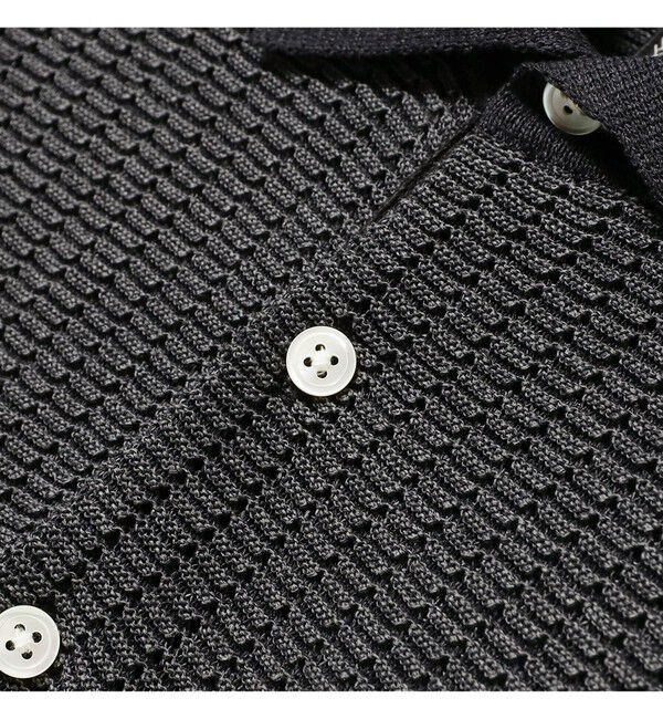 BEAMS「Knit Polo "WASHI" 2 Tone」|ポロシャツ|