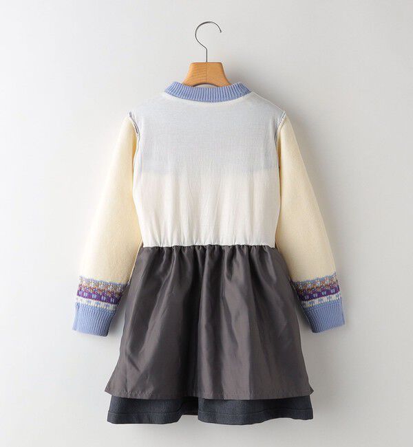 SHIPS KIDS「SHIPS KIDS:100～130cm / ＜手洗い可能＞ ノルディック レイヤード ワンピース」|ワンピース|