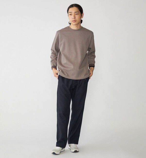 SHIPS「SHIPS: 鹿の子 ダブルフェイス クルーネック ロングスリーブ Tシャツ (ロンT)」|Tシャツ・カットソー|