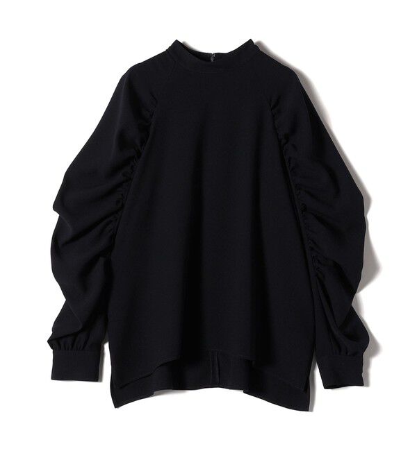 SHIPS for women「〈手洗い可能〉ストレッチ ジョーゼット 袖 ギャザー ブラウス」|シャツ・ブラウス|