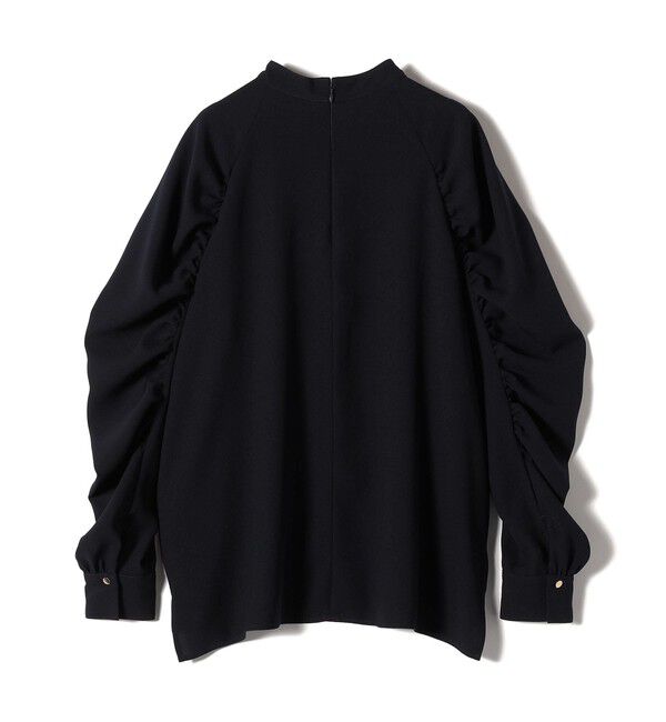 SHIPS for women「〈手洗い可能〉ストレッチ ジョーゼット 袖 ギャザー ブラウス」|シャツ・ブラウス|