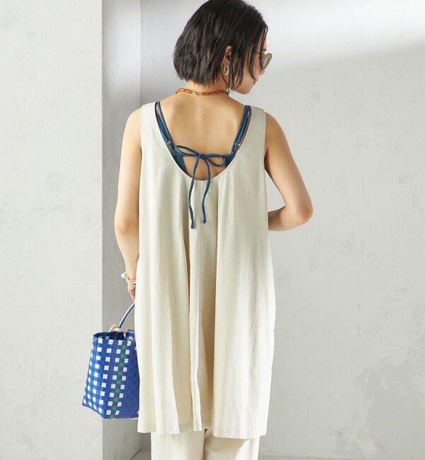 SHIPS for women「maroba:＜手洗い可能＞バック リボン ワンピース スイム ウェア」|その他|