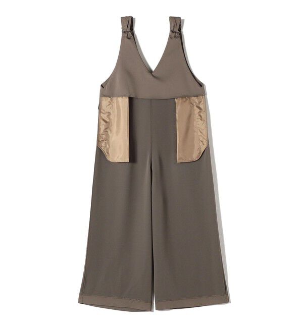 SHIPS for women「SHIPS Primary Navy Label:〈手洗い可能〉ツイル サロペット」|オールインワン|