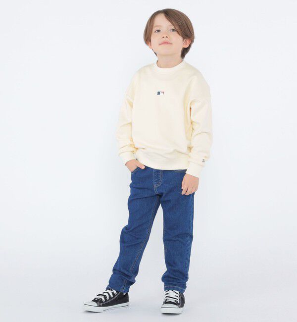 SHIPS KIDS「SHIPS KIDS:100～130cm / ソフト ストレッチ デニム パンツ」|デニム|
