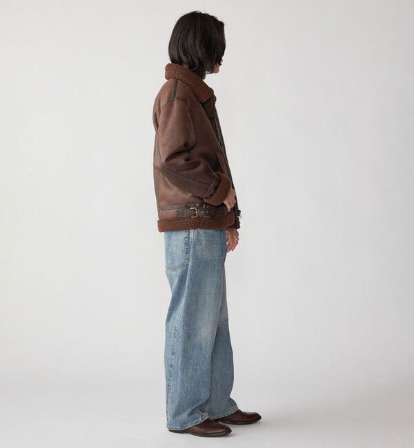 SHIPS「BENCH MARKING SHIRTS: フェイク ムートン B3 ブルゾン」|その他|