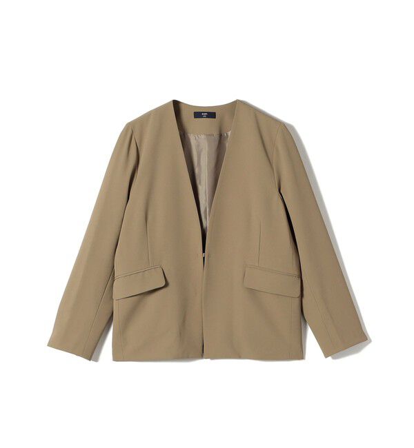 SHIPS Colors 「SHIPS Colors:〈手洗い可能〉2WAY ストレッチ Vカラー ジャケット（セットアップ対応可能）◇」|ノーカラージャケット|