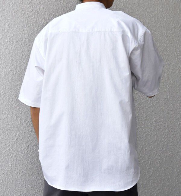 SHIPS any「SHIPS any:〈ストレッチ〉Primeflex(R) JAPAN MADE バンドカラー ポケット 半袖 シャツ◇」|シャツ・ブラウス|