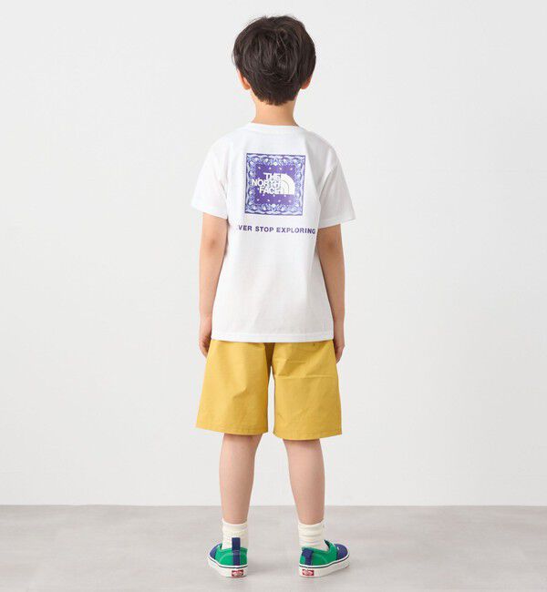 SHIPS any「THE NORTH FACE: スクエア バンダナ  バックプリント ロゴ Tシャツ 26SS<KIDS>」|Tシャツ・カットソー|