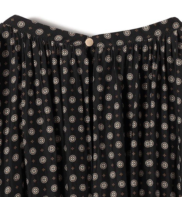 SHIPS for women「《予約》〈手洗い可能〉プリント カッセン ノースリーブ ワンピース」|ワンピース|