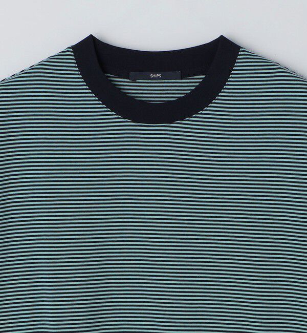 SHIPS「SHIPS:〈消臭〉Deo-Papi(R) ボーダー ショートスリーブ Tシャツ」|Tシャツ・カットソー|