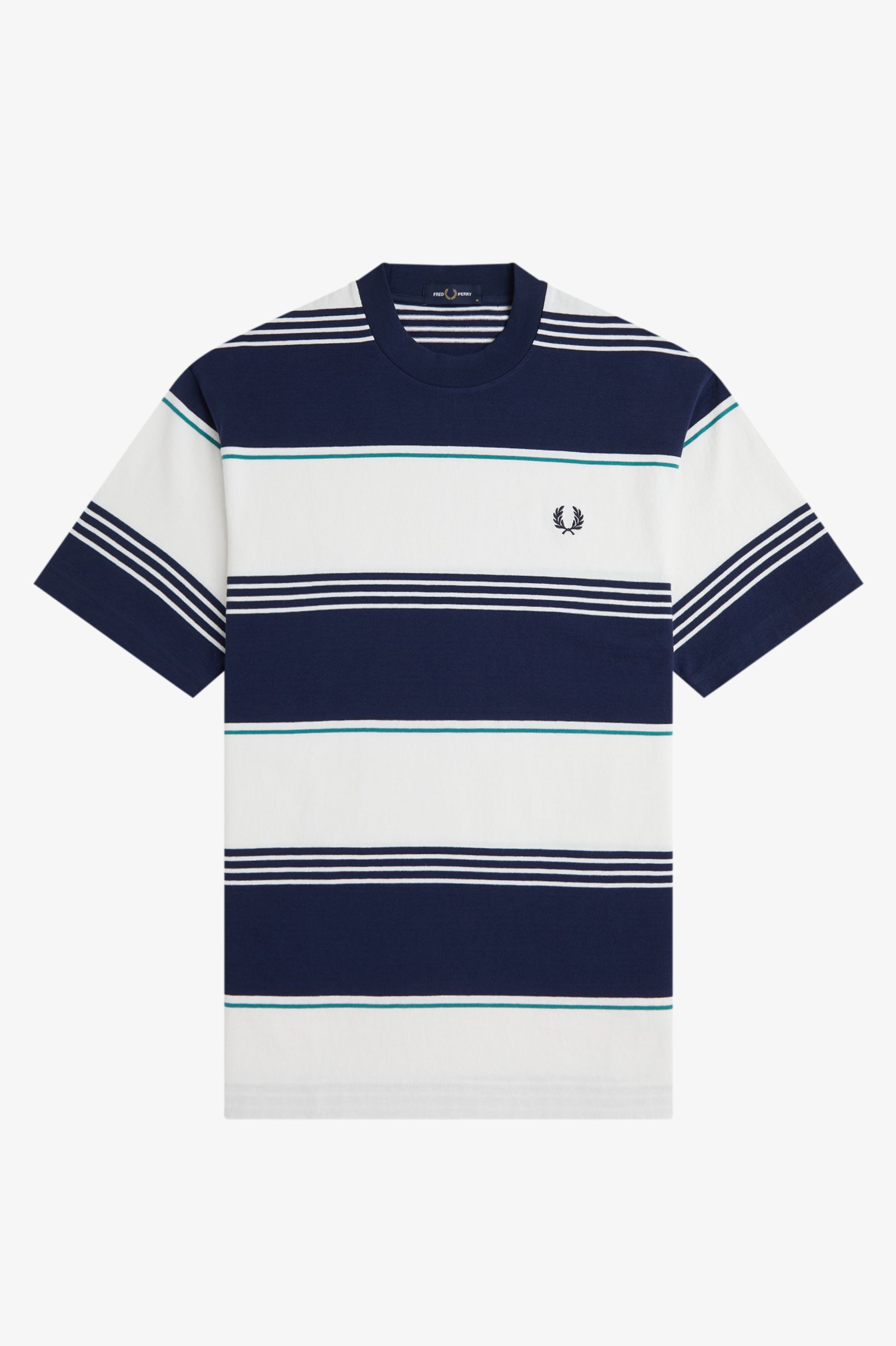 FRED PERRY 「Heavyweight Striped T-Shirt／ヘビーウェイトストライプTシャツ」|Tシャツ・カットソー|