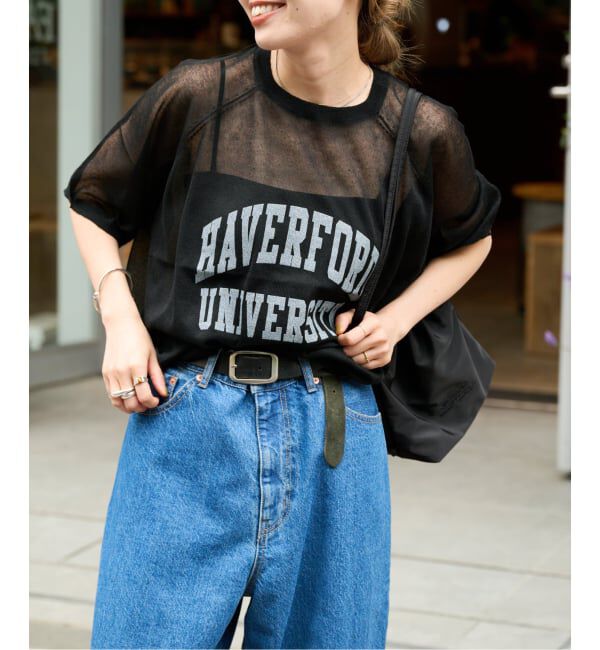 OUTDOOR PRODUCTS Usual Things「シアーニットプリントTEE」|Tシャツ・カットソー|