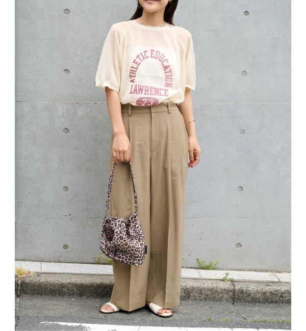 OUTDOOR PRODUCTS Usual Things「シアーニットプリントTEE」|Tシャツ・カットソー|