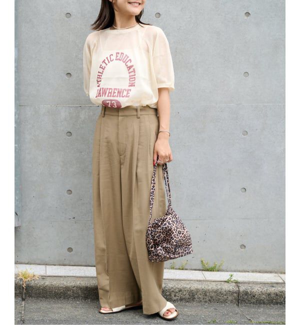 OUTDOOR PRODUCTS Usual Things「シアーニットプリントTEE」|Tシャツ・カットソー|