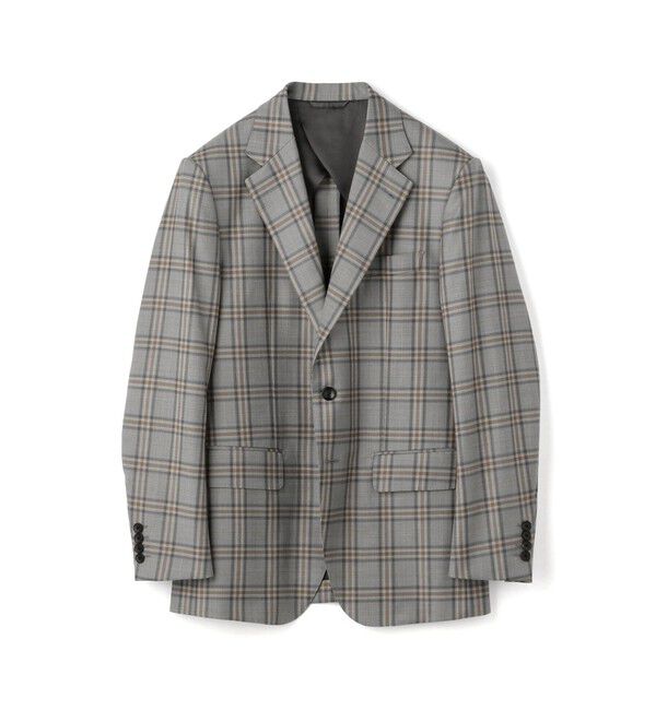 TOMORROWLAND MENS「ウール シングル2Bチェックジャケット Amadeus365」|テーラードジャケット|18 グレー系