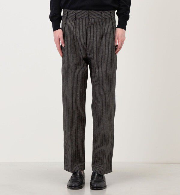 TOMORROWLAND BUYING WEAR「Salvatore Piccolo コットンストライプ 1プリーツスラックス」|スラックス|