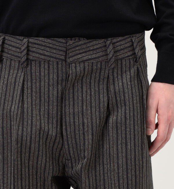 TOMORROWLAND BUYING WEAR「Salvatore Piccolo コットンストライプ 1プリーツスラックス」|スラックス|