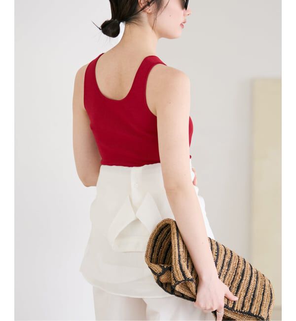 Plage「layered rib ニットタンク」|タンクトップ|