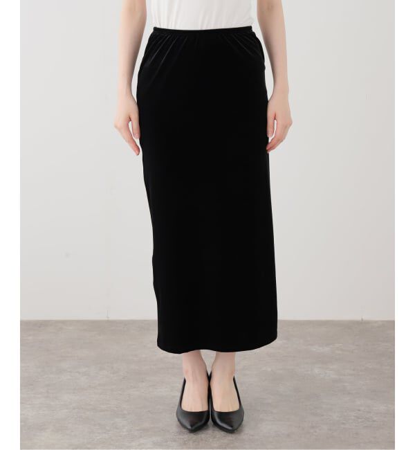 IENA LA BOUCLE「simone wild シモーネ ワイルド VELVET LOW-WAIST ロングスカート」|スカート|