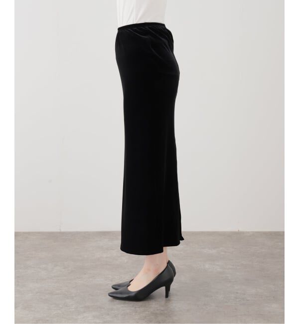 IENA LA BOUCLE「simone wild シモーネ ワイルド VELVET LOW-WAIST ロングスカート」|スカート|