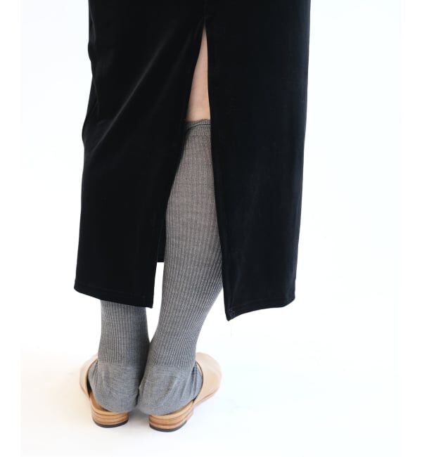 IENA LA BOUCLE「simone wild シモーネ ワイルド VELVET LOW-WAIST ロングスカート」|スカート|