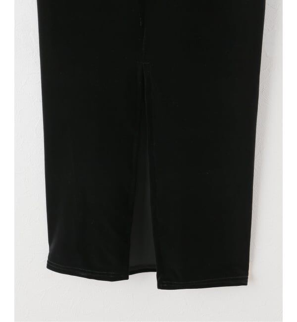 IENA LA BOUCLE「simone wild シモーネ ワイルド VELVET LOW-WAIST ロングスカート」|スカート|