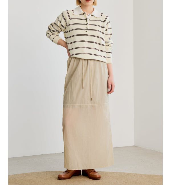 IENA LA BOUCLE「《予約》《手洗い可》IENA LA BOUCLE マルチボーダーラガーシャツニット」|ニット・セーター|