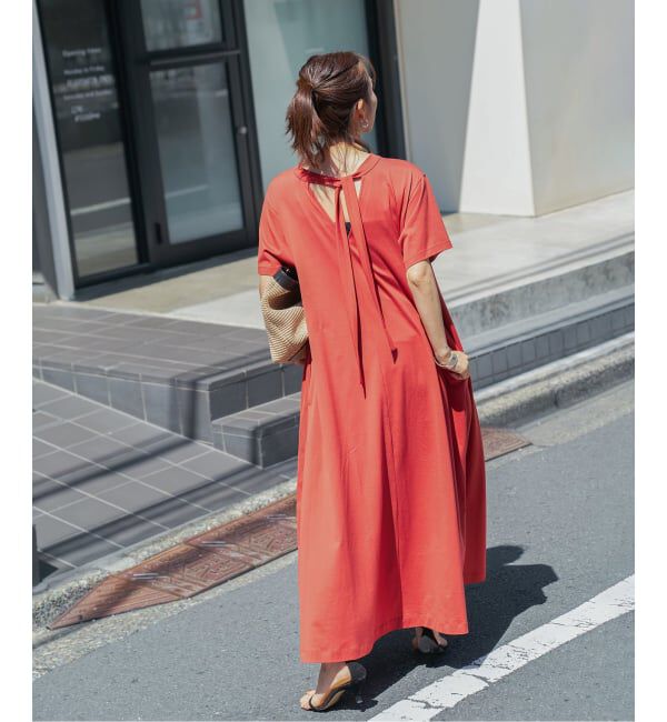 VERMEIL par iena「Tie-Neck Jersey Dress」|ワンピース|