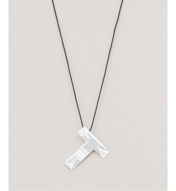 SLOBE IENA「ADRAR/アドラル INITIAL NECKLACE」|ネックレス|グレーC