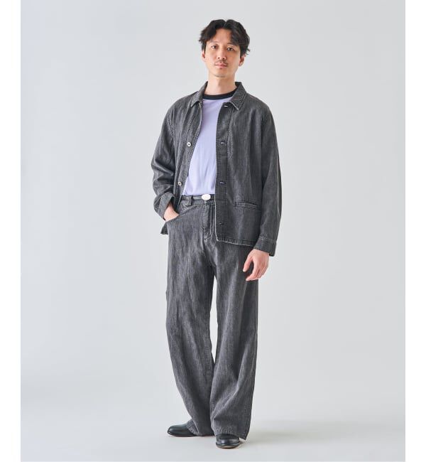 EDIFICE「SEYA.(セヤ) 別注 GROUND PANTS LINEN DENIM」|デニム|