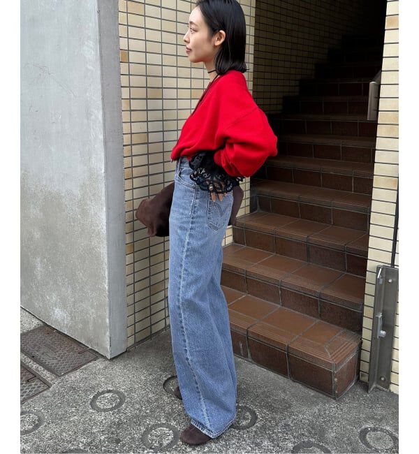 JOURNAL STANDARD relume「別注【LEVI&rsquo;S】RIBCAGE WIDE LEG：デニム」|デニム|