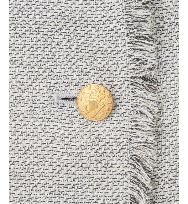 journal standard L'essage「GIOLICA ツイードメッシュショートスリーブ ジャケット」|ノーカラージャケット|