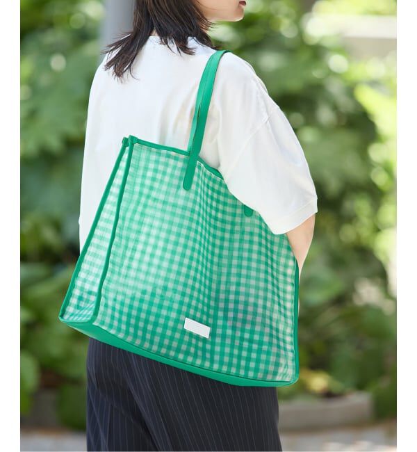 JOURNAL STANDARD「【HELOYSE/エロイーズ】  BEACH SQUARE TOTE」|トートバッグ|グリーン