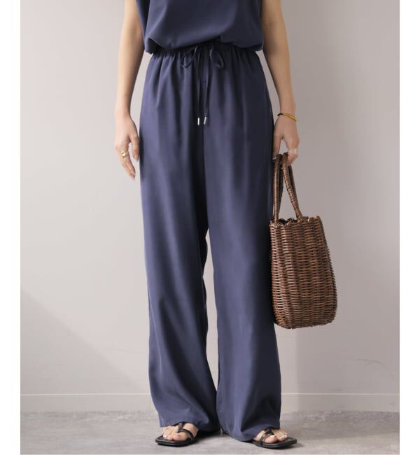 JOURNAL STANDARD relume「パウダリーイージーパンツ」|その他|ネイビー