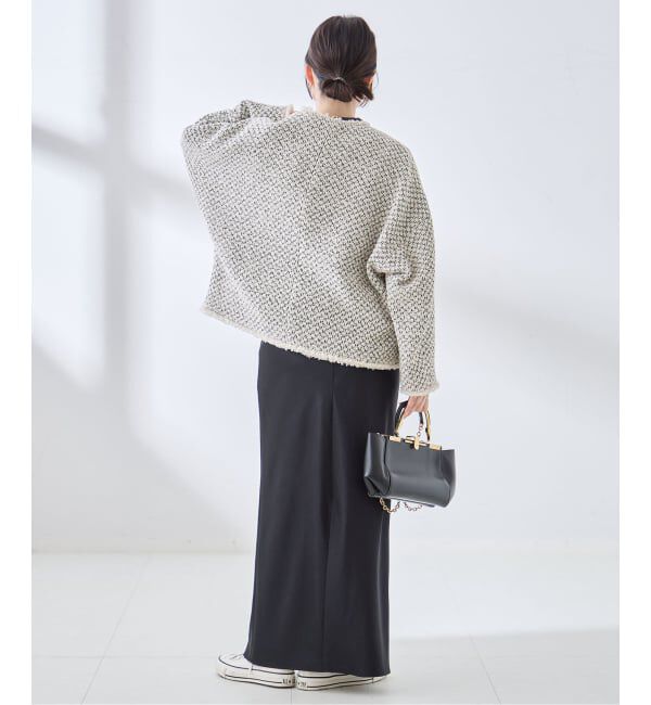 journal standard L'essage「《追加予約》GIOLICA ツイード D/Sジャケット」|ノーカラージャケット|
