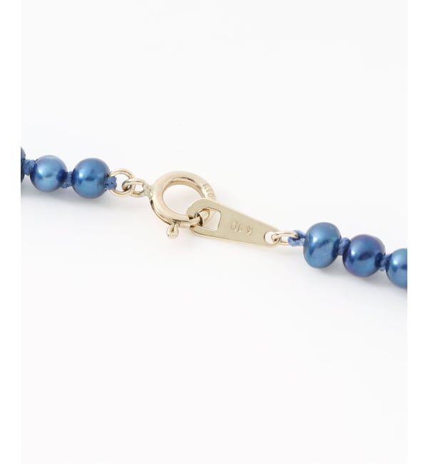 Lilas by Spick&Span「インディゴパール3mm60cmネックレス K10」|ネックレス|