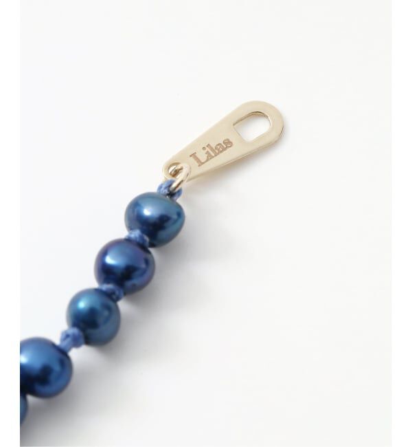 Lilas by Spick&Span「インディゴパール3mm60cmネックレス K10」|ネックレス|