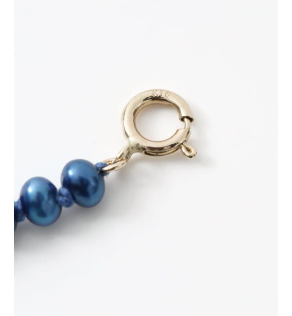 Lilas by Spick&Span「インディゴパール3mm60cmネックレス K10」|ネックレス|