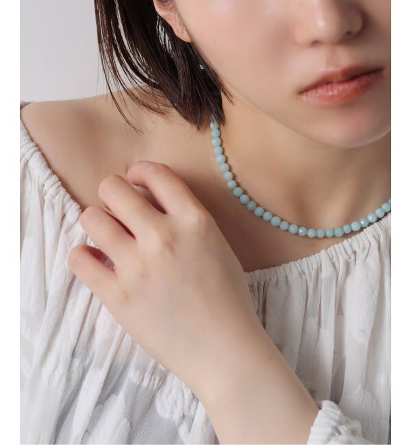 Spick and Span「《WEB限定》【SAMH by LILAS】アマゾナイトネックレス SV」|ネックレス|
